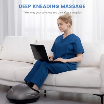 Breo Foot Massager with Heat | Deep Shiatsu Massage for Feet