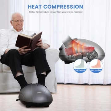 Breo Foot Massager with Heat | Deep Shiatsu Massage for Feet