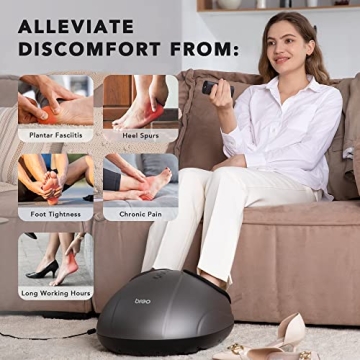 Breo Foot Massager with Heat | Deep Shiatsu Massage for Feet