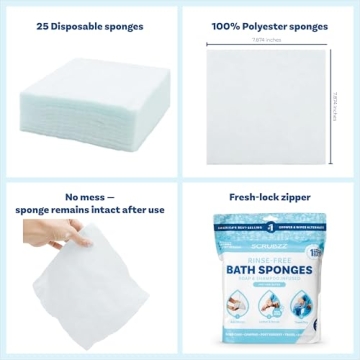 Scrubzz Rinse Free Bathing Wipes - Clean Anytime, Anywhere