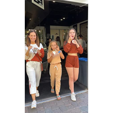 ETCYY Women's Stylish Lounge & Workout Sweatsuits Set