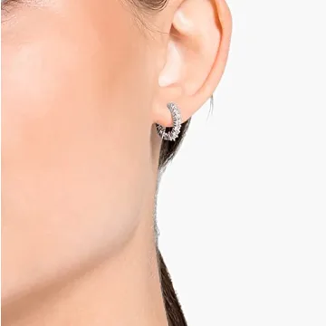 Swarovski Matrix Vittore Mini Hoop Earrings for Elegant Look