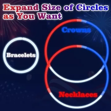 150 PCS 4th of July Glow Sticks for Parties and Favors