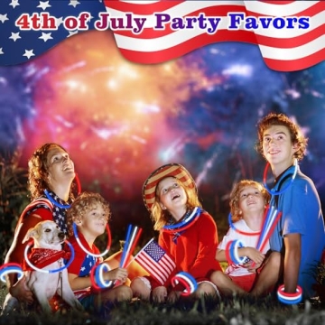 150 PCS 4th of July Glow Sticks for Parties and Favors