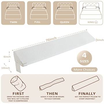 Homemate King Size Bed Wedge Pillow - Comfort Guaranteed