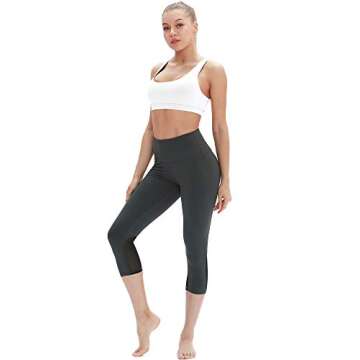icyzone Workout Sports Bras for Women - Women's Running Yoga Bra, Activewear Top, Athletic Fitness Clothes (Off White, S)