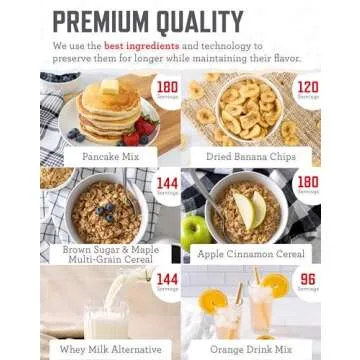 READYWISE- 6 Month, Emergency Food Supply, 1788 Servings, 12 Buckets, Freeze-Dried, MRE, Camping, Hiking, Survival, Adventure Meal, 25-Year Shelf Life