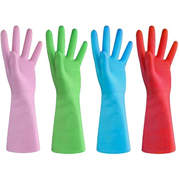 Colorful URBANSEASONS Rubber Gloves for Everyday Cleaning