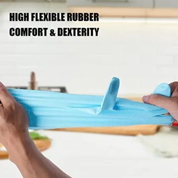 Colorful URBANSEASONS Rubber Gloves for Everyday Cleaning