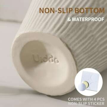 Elegant Uiddo Ceramic Vase for Home Decor - Blue 7.8 inch