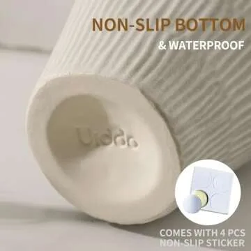 Elegant Uiddo Ceramic Vase for Home Decor - Blue 7.8 inch