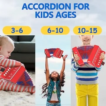 Kids Accordion - Perfect Musical Gift for Ages 3-12