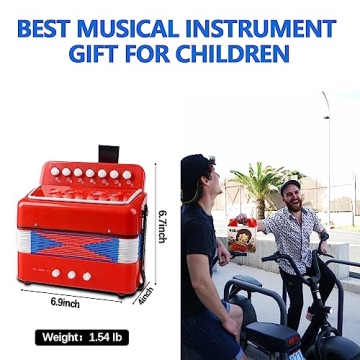 Kids Accordion - Perfect Musical Gift for Ages 3-12