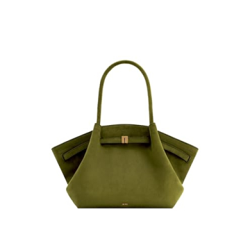 JW PEI Women's Hana Medium Faux Suede Tote Bag - Stylish Dark Olive Handbag