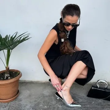 Chic and Comfortable JENN ARDOR Silver Kitten Heels