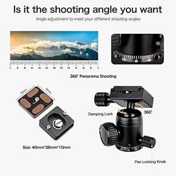 Koolehaoda Mini Tripod Portable 20in Blue DSLR Compatible