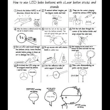 Lightsfever LED Balloon Decoration Set - No Helium Needed