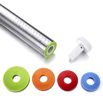 Adjustable Rolling Pin & Pastry Mat Set for All Bakers