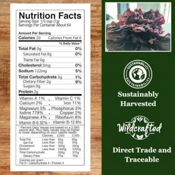 Natural Zing Whole Dulse Leaf - Nutrient-Rich Sea Vegetable