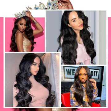 10A Brazilian Virgin Body Wave Hair 3 Bundles for Black Women