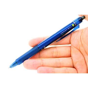 Pilot FriXion Ball Knock Retractable Gel Ink Pen, Bold Point 1.0 mm, 4 Color Ink, Sticky Notes Value Set