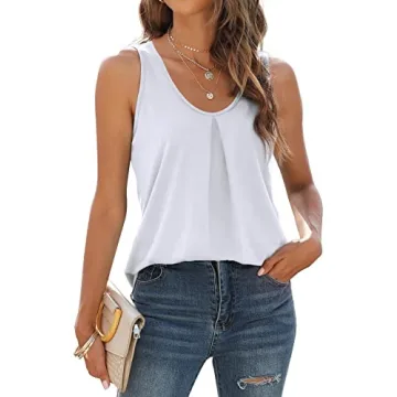 Stylish WIHOLL White Tank Top for Women - Summer Essential