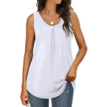 Stylish WIHOLL White Tank Top for Women - Summer Essential
