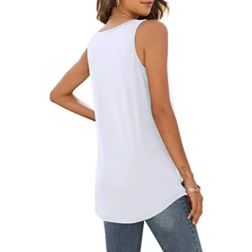 Stylish WIHOLL White Tank Top for Women - Summer Essential