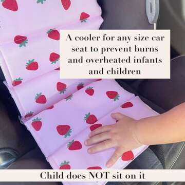 Little Bum Coolers Original Car Seat Cooler Washable Insulated Ice Pack Infant Car Seat Cooling Cush...