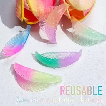 PERMANIA Lash Lift Pads, 12 Piece/6 Sizes Liquid Silicone Lash Lift Rods with 'C' Curl Super Soft & Sticky Extreme Eyelash Curler DIY Makeup Beauty Tool (Colorful)