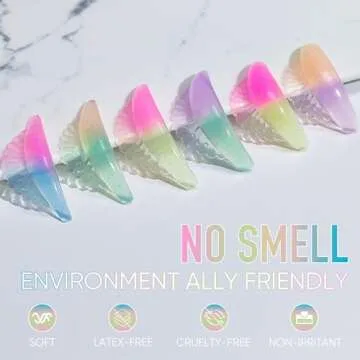 PERMANIA Lash Lift Pads, 12 Piece/6 Sizes Liquid Silicone Lash Lift Rods with 'C' Curl Super Soft & Sticky Extreme Eyelash Curler DIY Makeup Beauty Tool (Colorful)