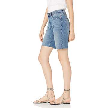 The Drop Women's Jennifer Cut-Off Vintage Denim Long Short
