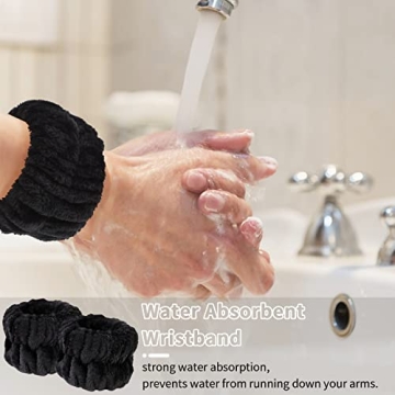 WHAVEL 6 Pairs Absorbent Wrist Towels for Skin Care