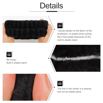 WHAVEL 6 Pairs Absorbent Wrist Towels for Skin Care