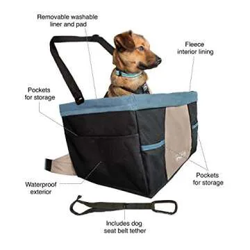 Kurgo Dog Booster Seats for Cars - Pet Car Seats for Small Dogs and Puppies