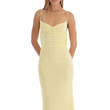 Nyapruwe Women Sexy Spaghetti Strap Backless Maxi Dress - Stylish Summer Essential