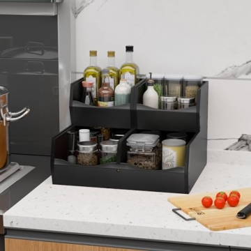 Bamboo Pantry Organizers - Stackable and Stylish Storage Bins