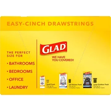 Glad 8 Gallon Drawstring Trash Bags - Fragrance Free
