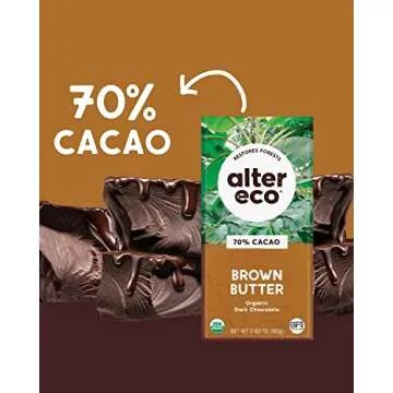 Alter Eco | Dark Chocolate Bars | Pure Dark Cocoa, Fair Trade, Organic, Non-GMO, Gluten Free (Brown Butter)