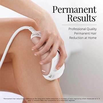 Remington iLight Pro At-Home IPL Hair Removal System, Permanent Results w/ Powerful 16Jsper Flash & 3 Bonus Cartridges- FDA Cleared for Women & Men
