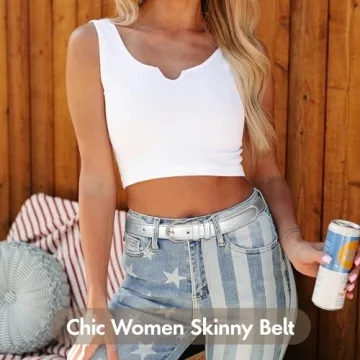 Versatile SANSTHS Women Leather Belt Stylish & Durable