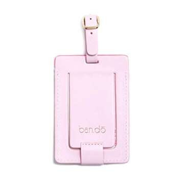 Ban.do Women's The Getaway Luggage Tag, I'm Outta' Here (Pink/Metallic)