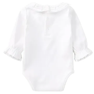 Pureborn Organic Cotton Baby Bodysuit for Girls 0-3 Months