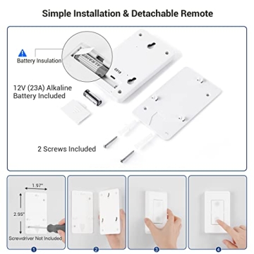 Dewenwils Wireless Remote Switch for Easy Home Lighting