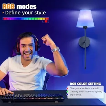 NIORSUN Battery Operated Wall Sconce Set of 2