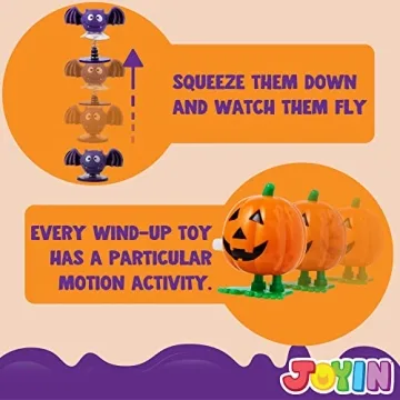 Halloween Wind Up Toy Set - Perfect Trick-or-Treat Favors