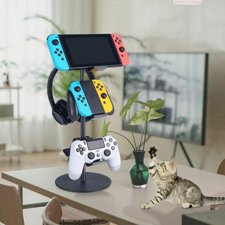 KELJUN 3 Tier Controller Stand & Headphone Holder