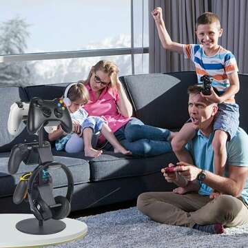 KELJUN 3 Tier Controller Stand & Headphone Holder