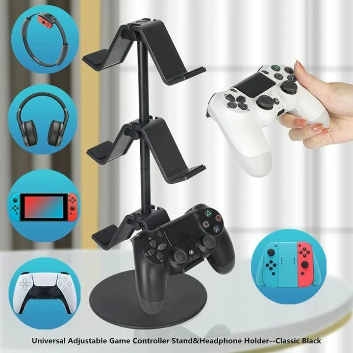 KELJUN 3 Tier Controller Stand & Headphone Holder