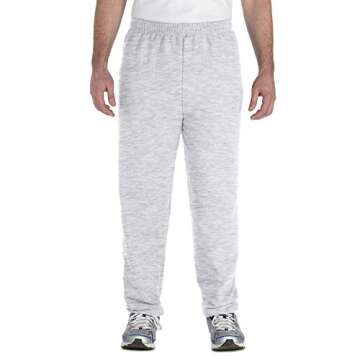 Gildan Men's Heavy Blend Elastic Waistband Drawcord Sweatpant - Ash - Small